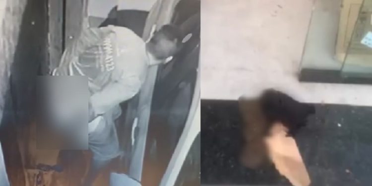 VÍDEO: Cagão é flagrado ‘soltando o barro’ na porta de morador do Santo Antônio