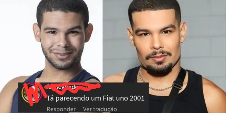 Antes e depois de ex-BBB Vyni vira chacota na web: "parecendo um Fiat Uno"