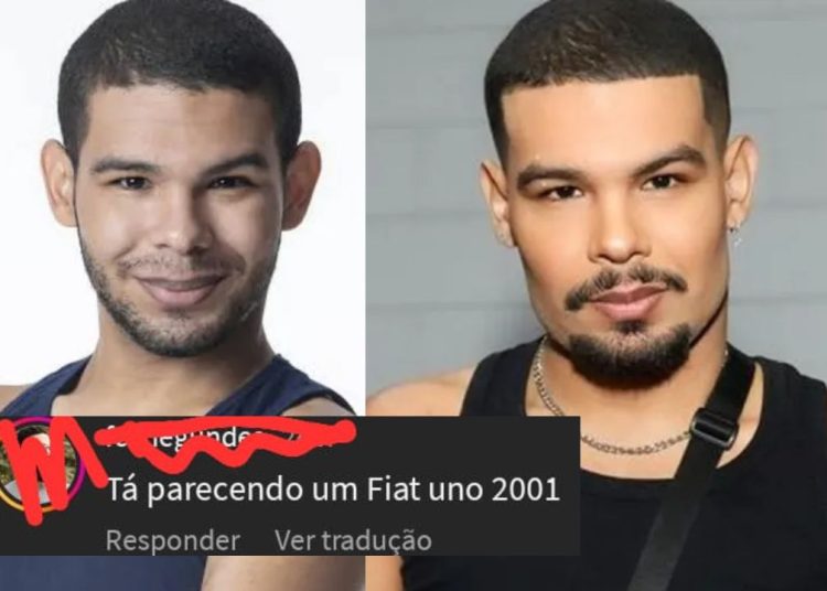 Antes e depois de ex-BBB Vyni vira chacota na web: "parecendo um Fiat Uno"