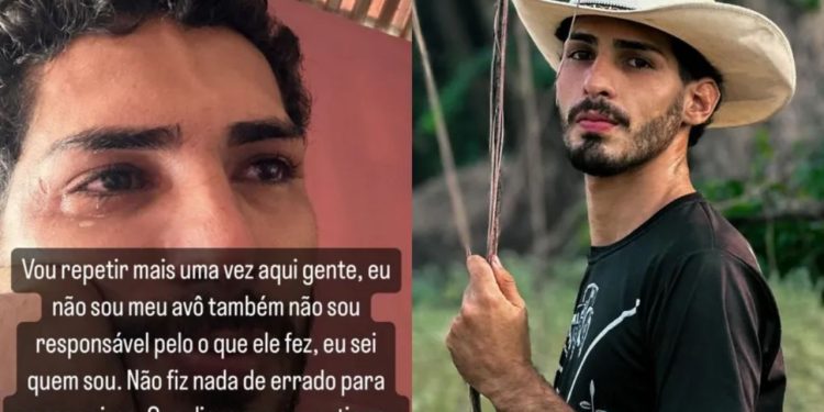 Agenor, da capivara Filó, chora após família ser acusada de desmatamento na Amazônia