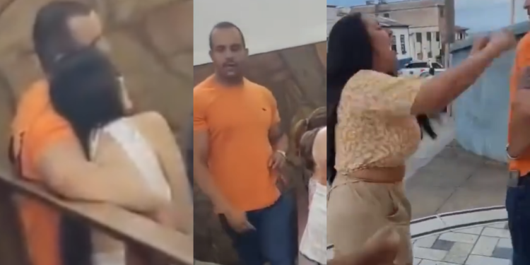 Um date abençoado: mulher pega marido no flagra assistindo à missa com a amante; vídeo