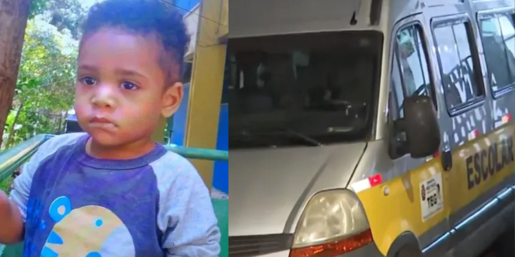 Criança de 2 anos morre ao ser esquecida dentro de van escolar