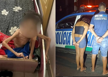 Um casal foi preso bebendo em um bar enquanto os filhos de 7 anos e 2 meses estavam sozinhos em casa. O menino; Pais são