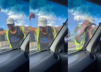 Flanelinha quebra para-brisa após motorista se negar a pagar por estacionar em local público; veja