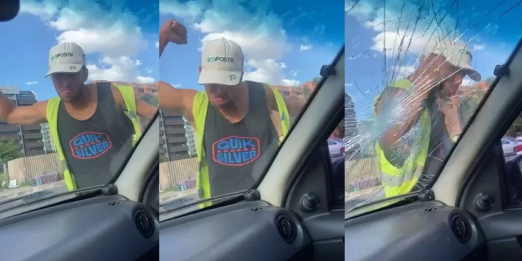 Flanelinha quebra para-brisa após motorista se negar a pagar por estacionar em local público; veja