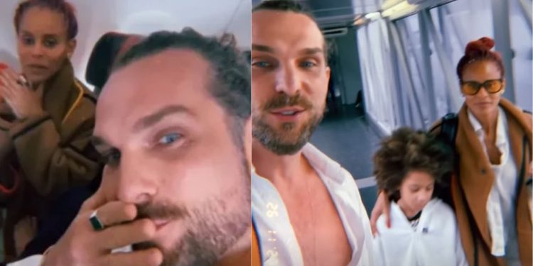 Ex- BBB Aline Wirley e o marido estão em Manaus para encontrar filhos adotivos