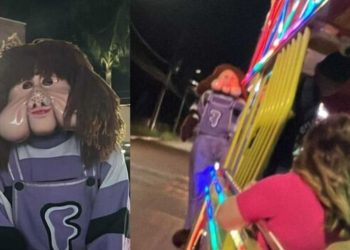 Fofão fica revoltado e dá ‘cotoco’ para crianças e pais