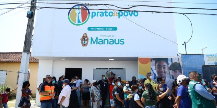 Prefeito lança programa ‘Manaus sem Fome’ e inaugura segunda unidade do ‘Prato do Povo’