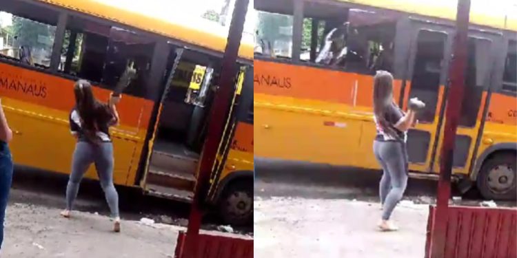 Vascaína enfurecida destrói janelas de 'Amarelinho' em Manaus