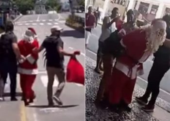 Mau velhinho: Papai Noel é preso após furtar lojas