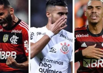 Flamengo e Corinthians negociam troca de três jogadores