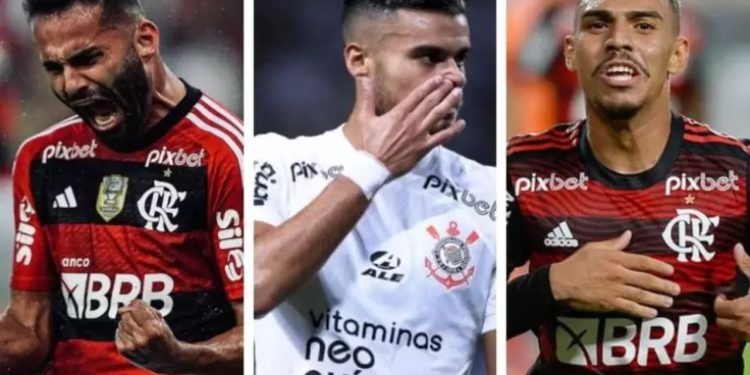 Flamengo e Corinthians negociam troca de três jogadores