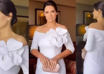 Detalhes do look de Michelle Bolsonaro que roubou a cena em posse na Argentina
