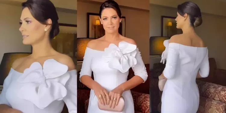Detalhes do look de Michelle Bolsonaro que roubou a cena em posse na Argentina