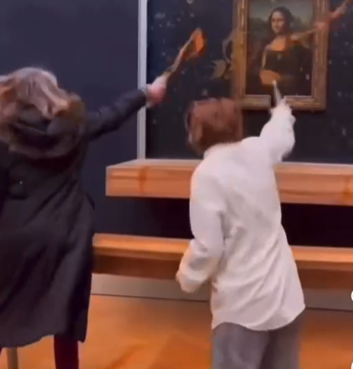 Vídeo: Ativistas jogam sopa em Mona Lisa no Museu Du Louvre
