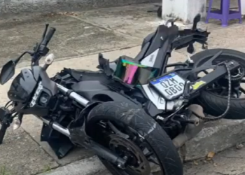 Grave acidente deixa motociclista gravemente ferido na Nathan Xavier