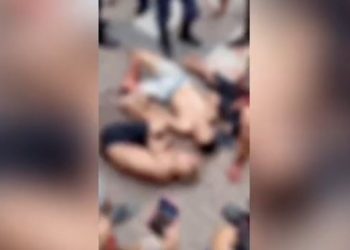 Trio leva surra de populares após assaltar motorista