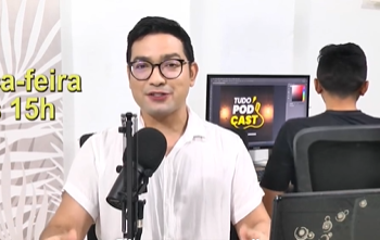 Nesta terça-feira às 15h tem estreia do Tudo Podcast na tela da Tv Maskate.