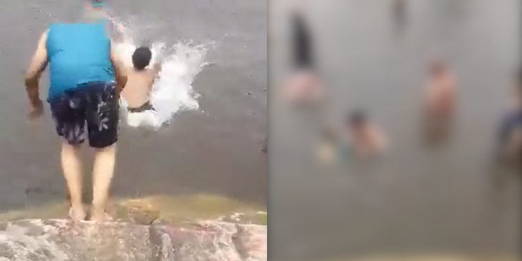 Um homem, de 59 anos morreu após sofrer um acidente aquático no Capão da Onça em Ponta Grossa, na. Vídeo flagra
