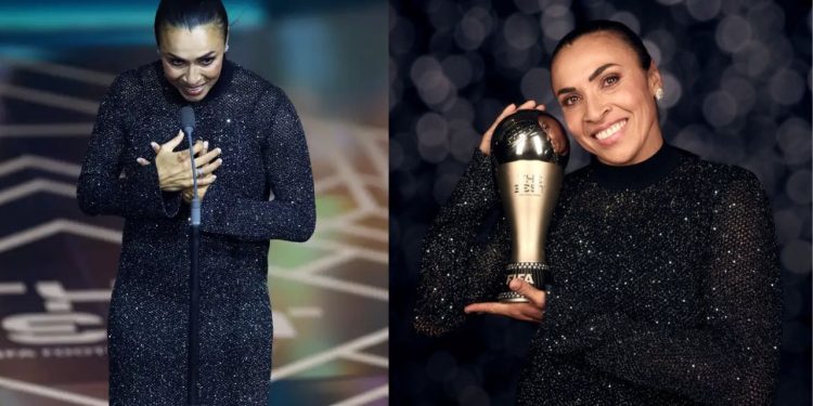 Fifa faz homenagem à Rainha Marta durante premiação