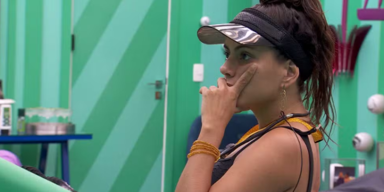 No quarto do Líder, Fernanda, vê conversa de Rodriguinho e MC Bin Laden