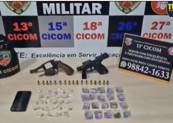 Pistoleiros são presos prontos para matar membro de facção em Manaus