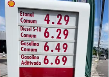 Gasolina dispara e chega R$ 6,49 em postos em Manaus