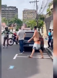 Motorista de APP agride “Azulzinho” para não pagar estacionamento em Manaus