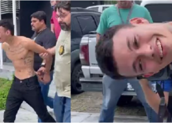 Rindo da prisão, pistoleiro que matou 4 “tira onda” na porta de delegacia em Manaus