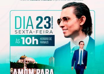 Federação PSDB-Cidadania lança pré-candidatura de Amom nesta sexta-feira