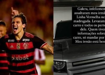 Bandidos roubam carro de luxo do atacante Pedro, do Flamengo