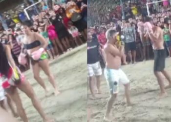 Blindados realizam luta de boxe no Jorge Teixeira