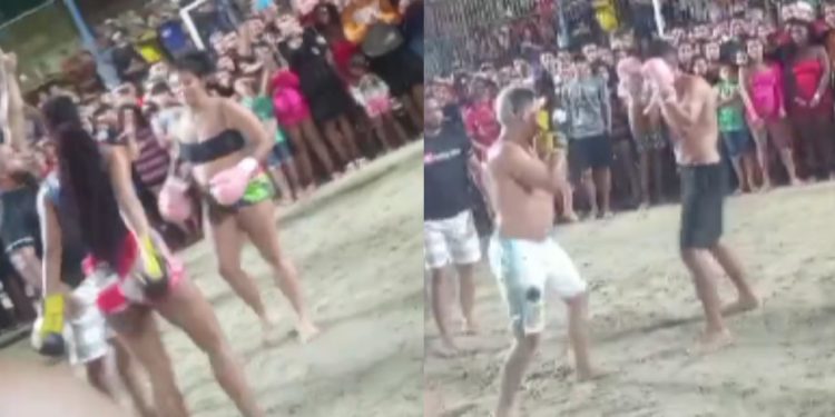 Blindados realizam luta de boxe no Jorge Teixeira