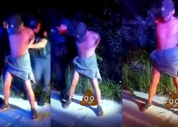 Rapaz não se aguenta e 'solta o barro' durante abordagem policial: "arma letal"