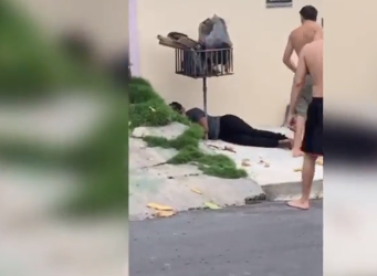 FOI SURRA | Suposto ladrão apanha de populares no bairro Cidade Nova em Manaus