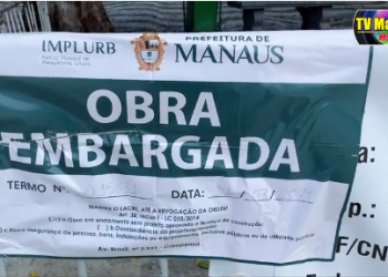 Obra de quiosque é embargada no Largo São Sebastião por irregularidades