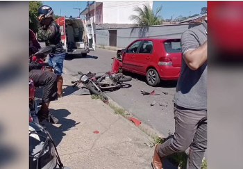 CIDADE – Motociclista de APP fica ferido em acidente na zona Norte de Manaus