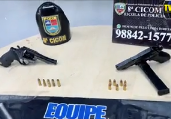 CASA CAIU: Homem é preso com armas na Compensa em Manaus