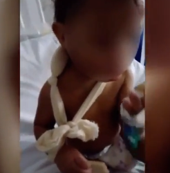 MONSTROS: Pai e madrastra são indiciados por torturar beber com colher quente em Manaus