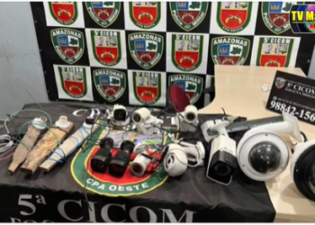 MUNDO DO CRIME – Operação remove câmeras irregulares na Zona Oeste de Manaus