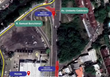 Alça de passagem subterrânea será interditada na madrugada de domingo