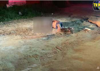 SOMBRA DA MORTE – Homem é salvo pela PM após passar pelo tribunal do crime em Manaus