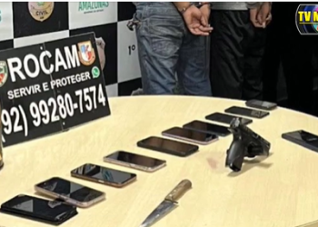 NO FLAGRA: Bandidos assaltam ônibus da linha 652 e são presos em Manaus