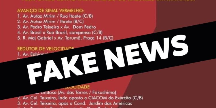 É FAKE! Prefeitura e IMMU desmentem fake news sobre radares