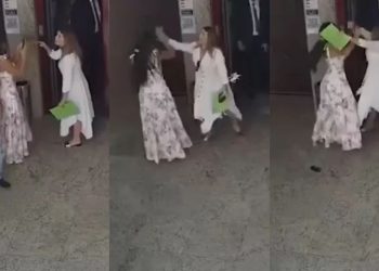 Atual e ex- esposa de senador vão para os tapas em shopping: “prostituta do Senado”