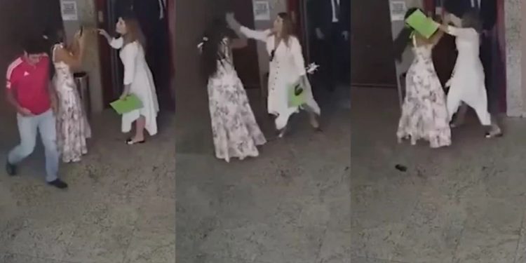 Atual e ex- esposa de senador vão para os tapas em shopping: “prostituta do Senado”