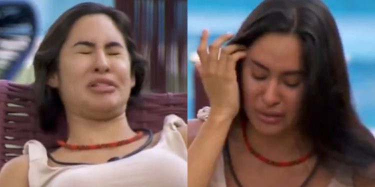 Isabelle tem crise de choro ao ser pressionada por Davi: "não fala coisa que não está acontecendo"