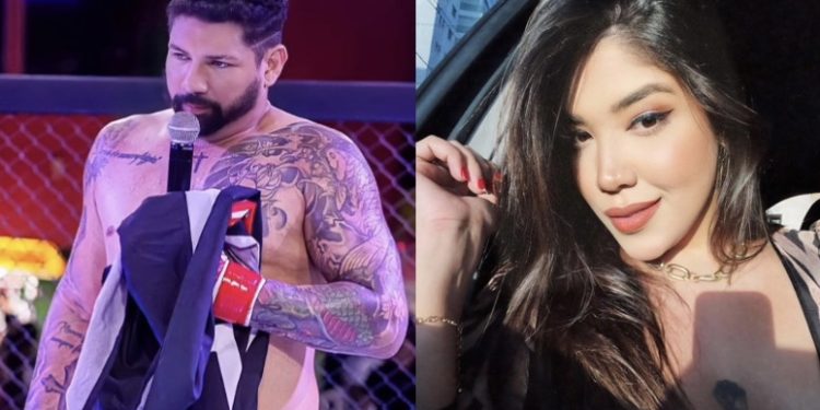 O lutador de MMA Thiago de Melo, que é suspeito de agredir a cantora Jhenifer Gisele Ishikawaa Boger, de. Justiça decreta