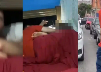 Vídeos divulgados nas redes sociais mostram o exato momento em que uma mulher flagra sua filha, uma. Veja vídeos