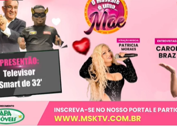 Um televisor de presente pra uma Mãe feliz!